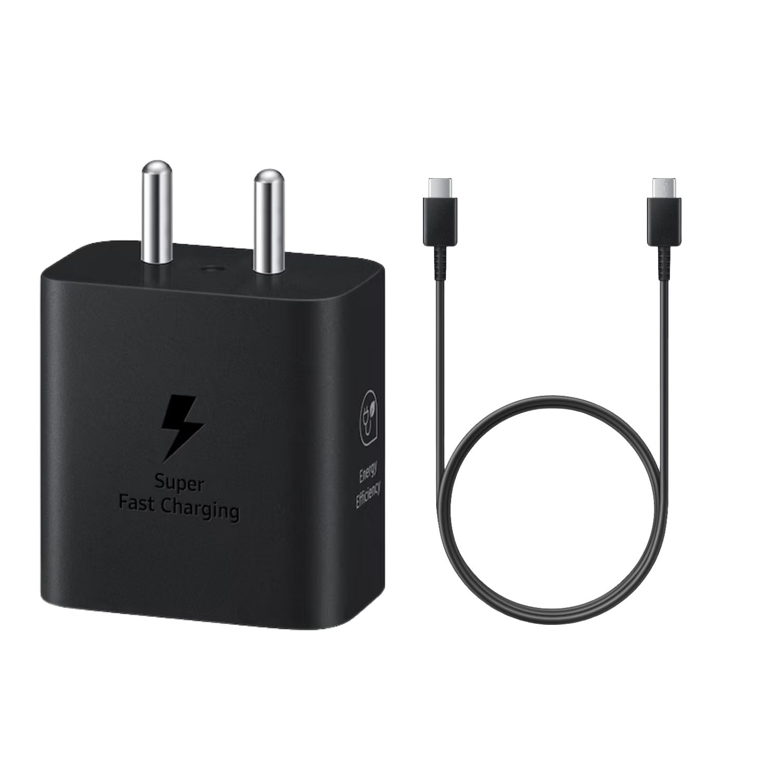 Samsung Original Power Adapter and Cable - Black