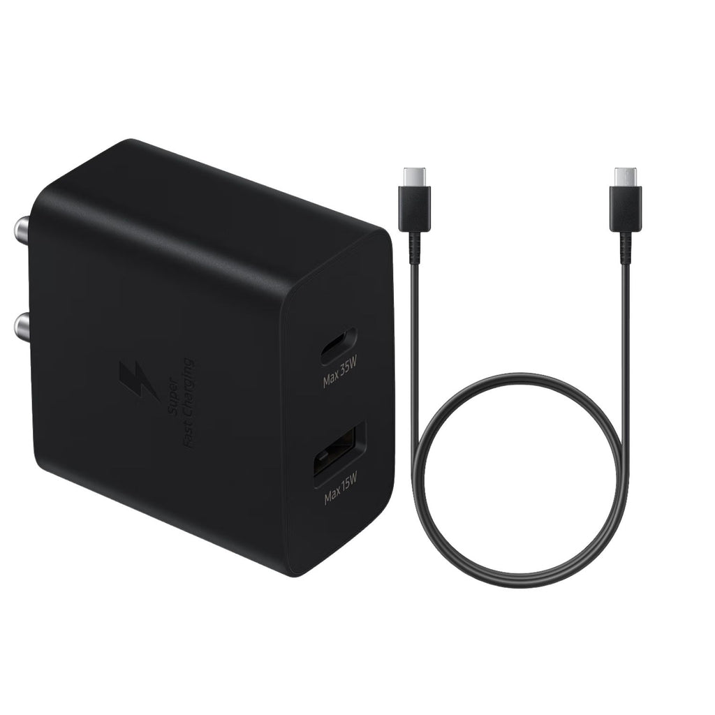 Samsung Original Power Adapter and Cable - Black