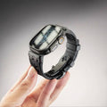 Luxury FKM Silicone Strap With Titanium Buckle For Apple Watch