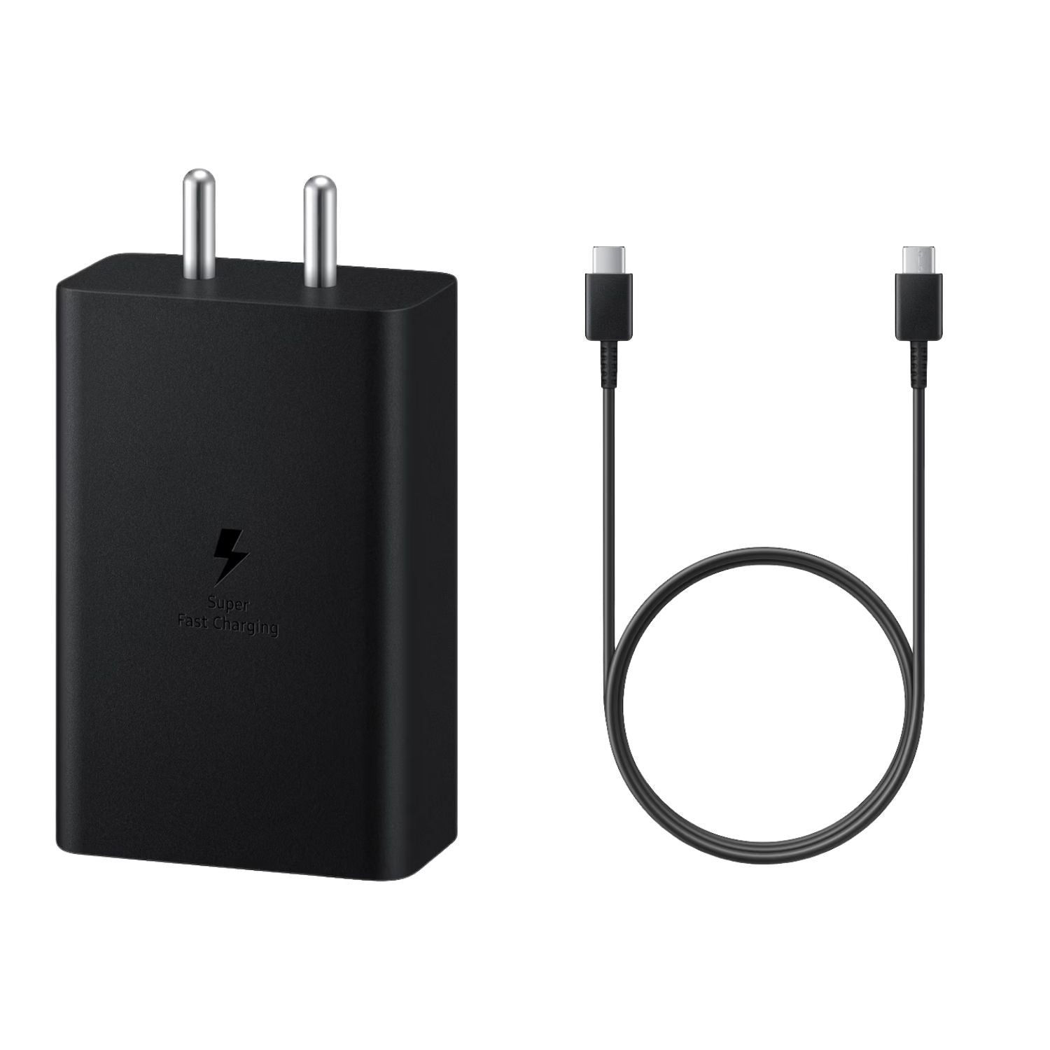 Samsung Original Power Adapter and Cable - Black
