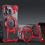 iPhone Liquid Glaze MagSafe Pivot Ring Stand Frameless Case