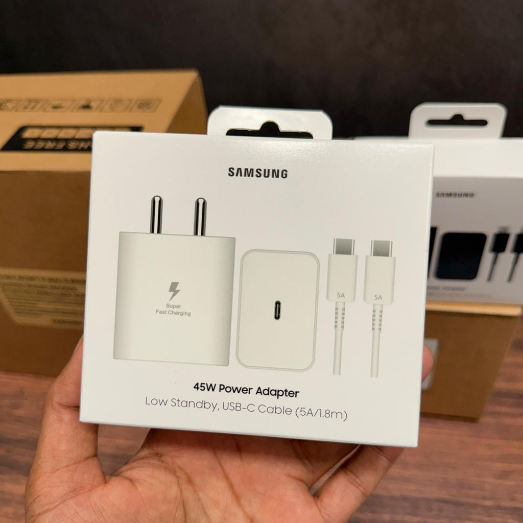 Samsung Original Power Adapter and Cable - Black